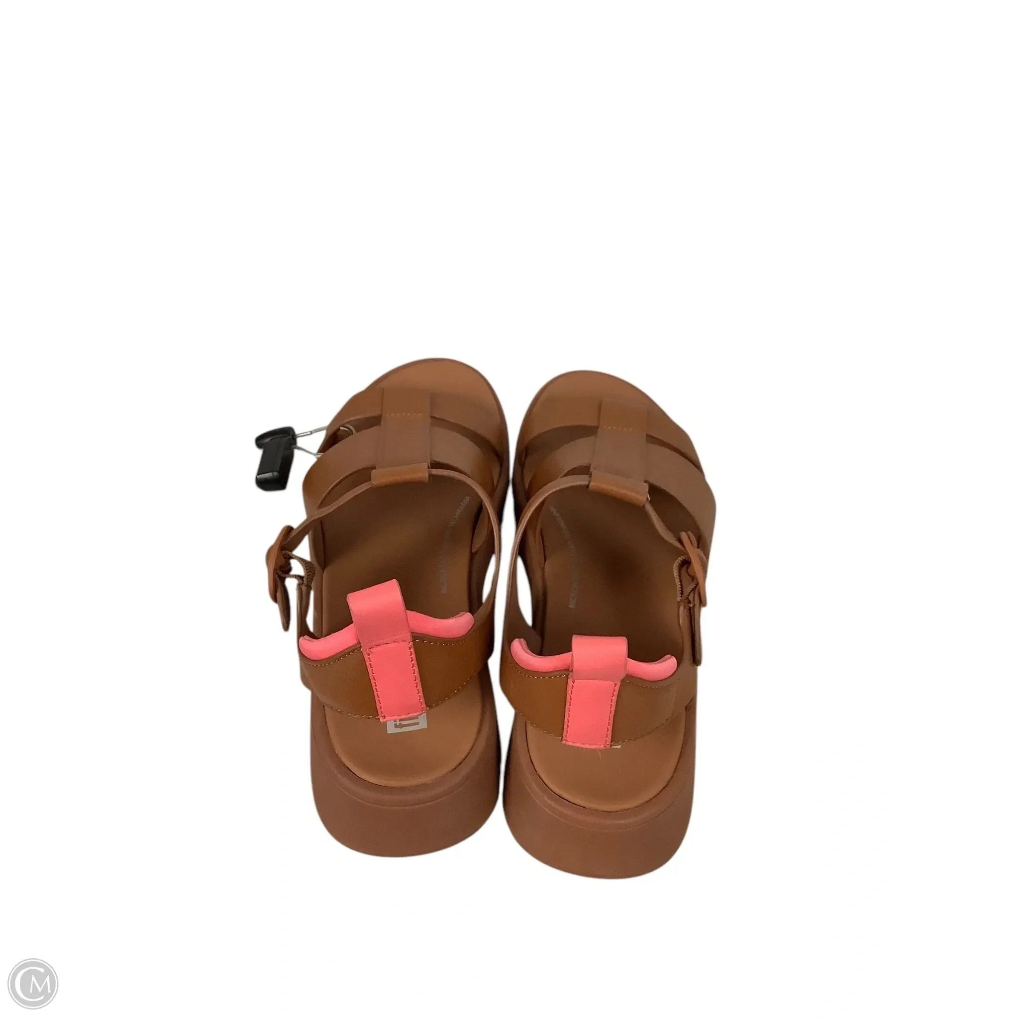 Sandals Heels Platform By Fitflop In Tan, Size: 7