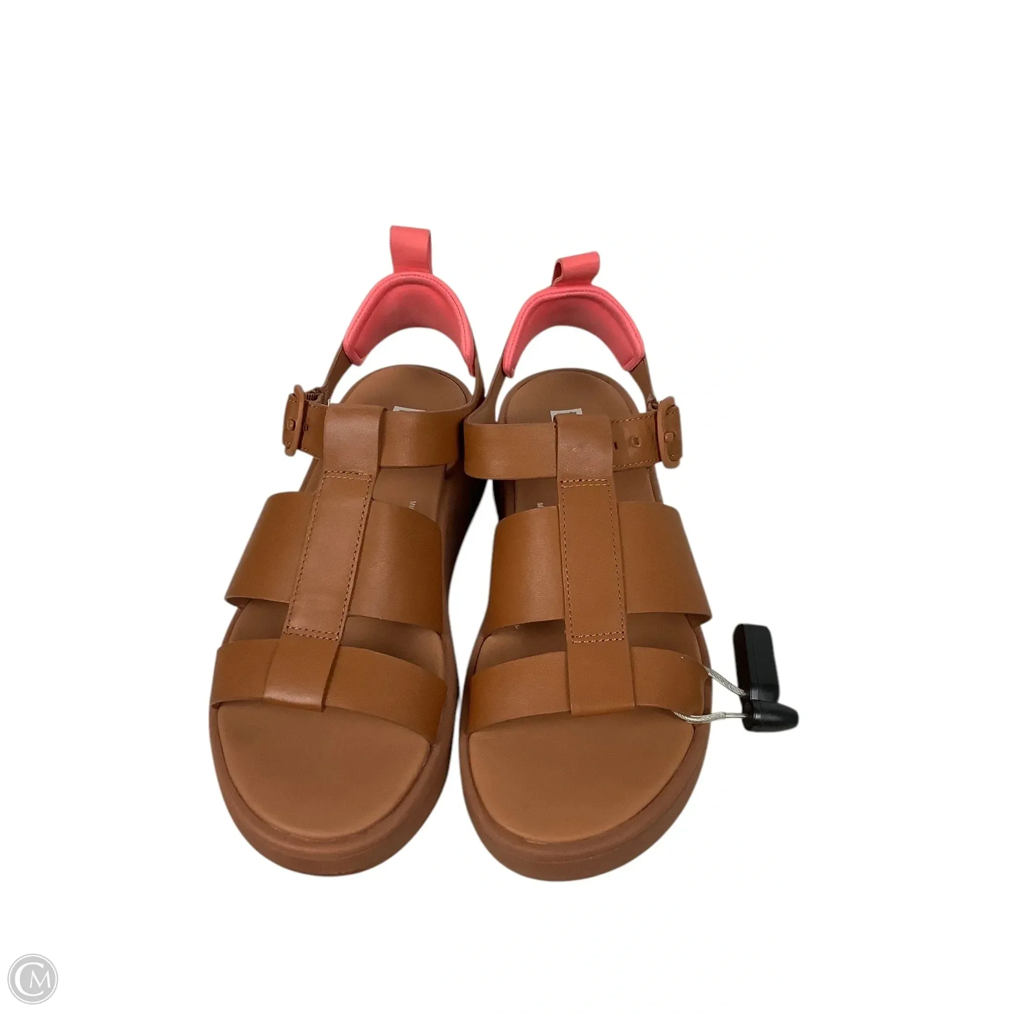 Sandals Heels Platform By Fitflop In Tan, Size: 7
