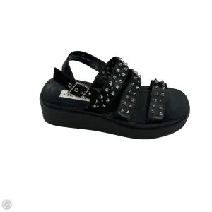 Sandals Heels Platform By Steve Madden In Black, Size: 8