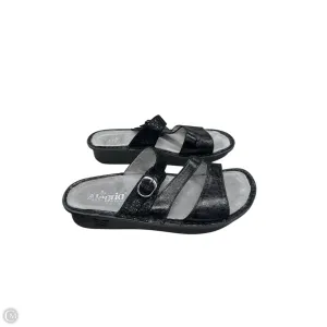 Sandals Heels Wedge By Alegria In Black, Size: 10