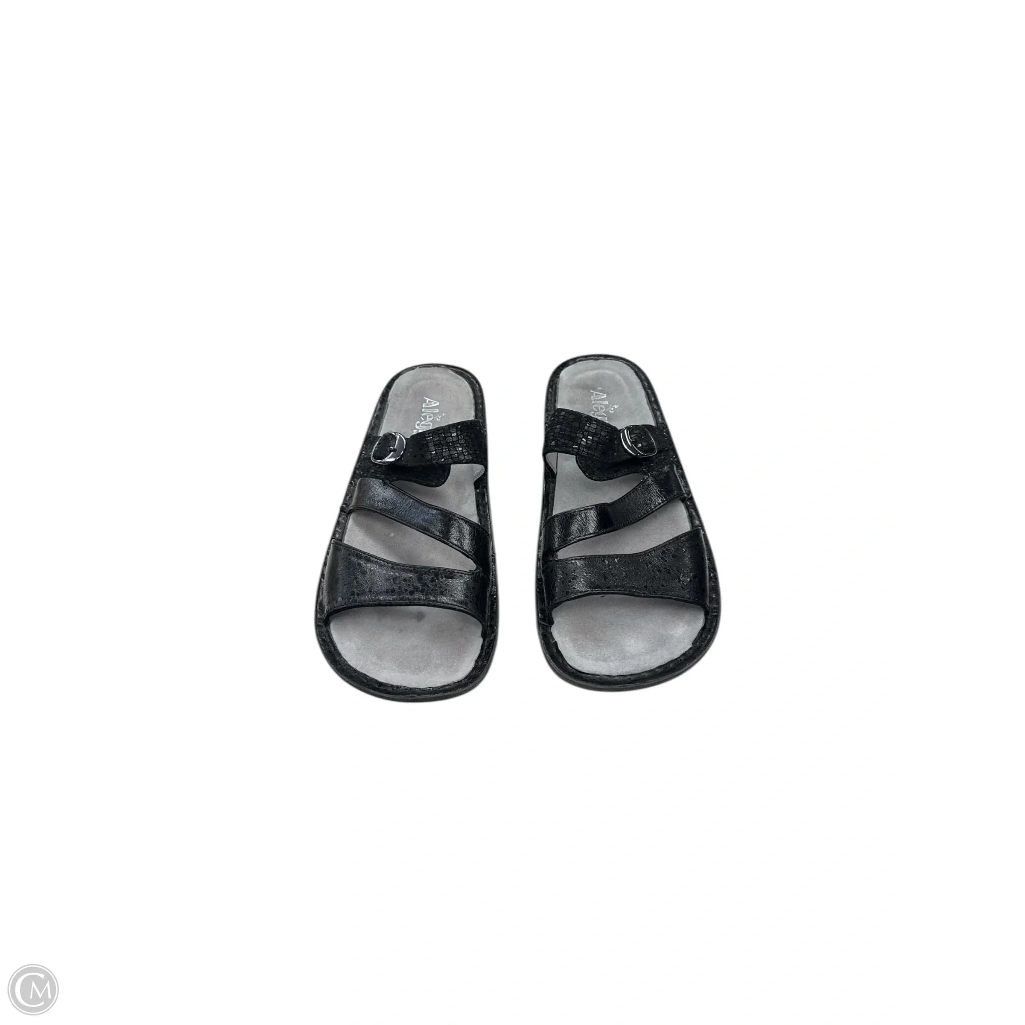 Sandals Heels Wedge By Alegria In Black, Size: 10