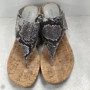 Sandals Heels Wedge By Donald Pliner In Grey, Size: 9