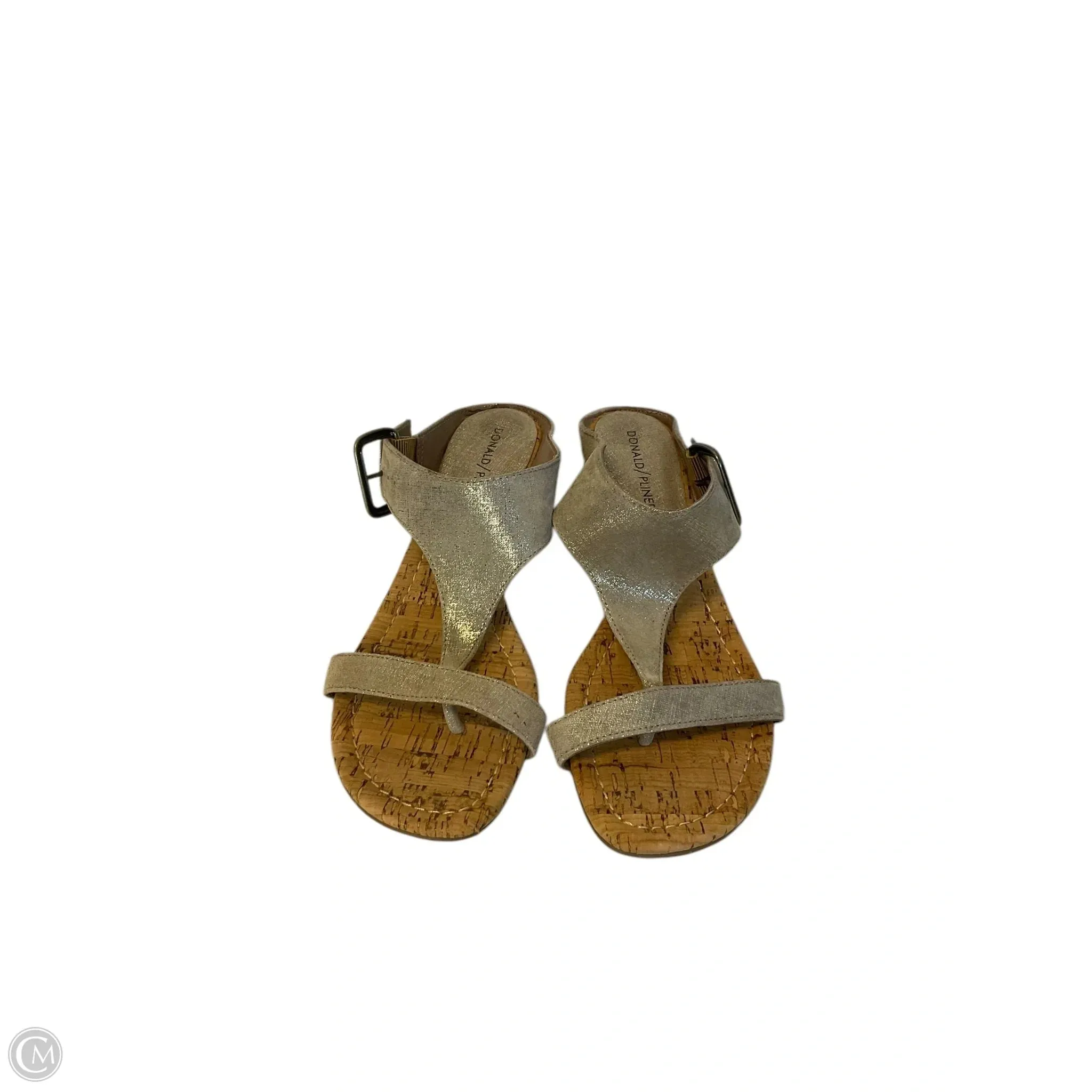 Sandals Heels Wedge By Donald Pliner In Tan, Size: 7.5