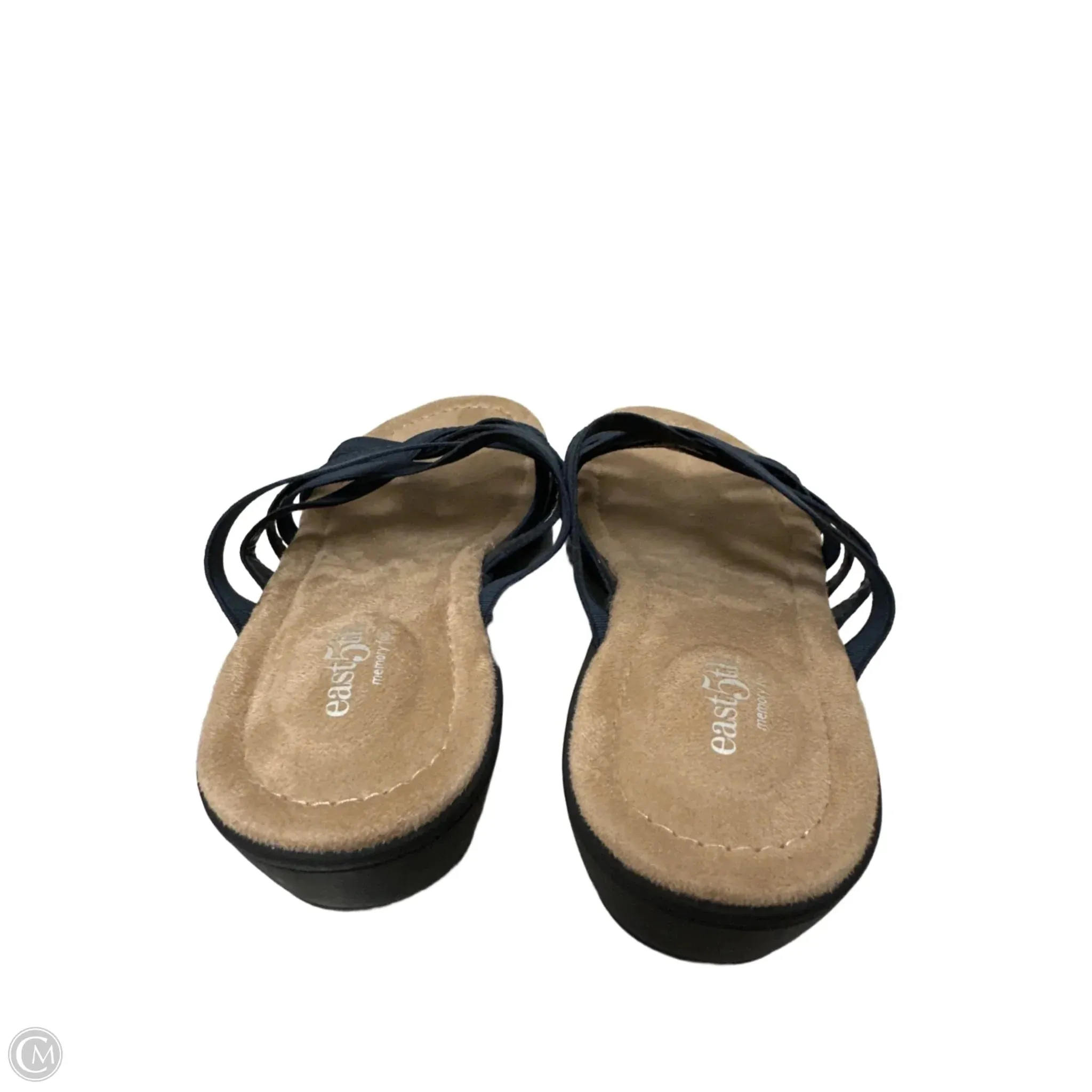 Sandals Heels Wedge By East 5th In Navy, Size: 8