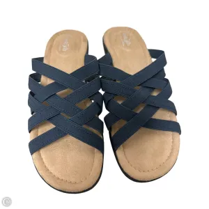 Sandals Heels Wedge By East 5th In Navy, Size: 8