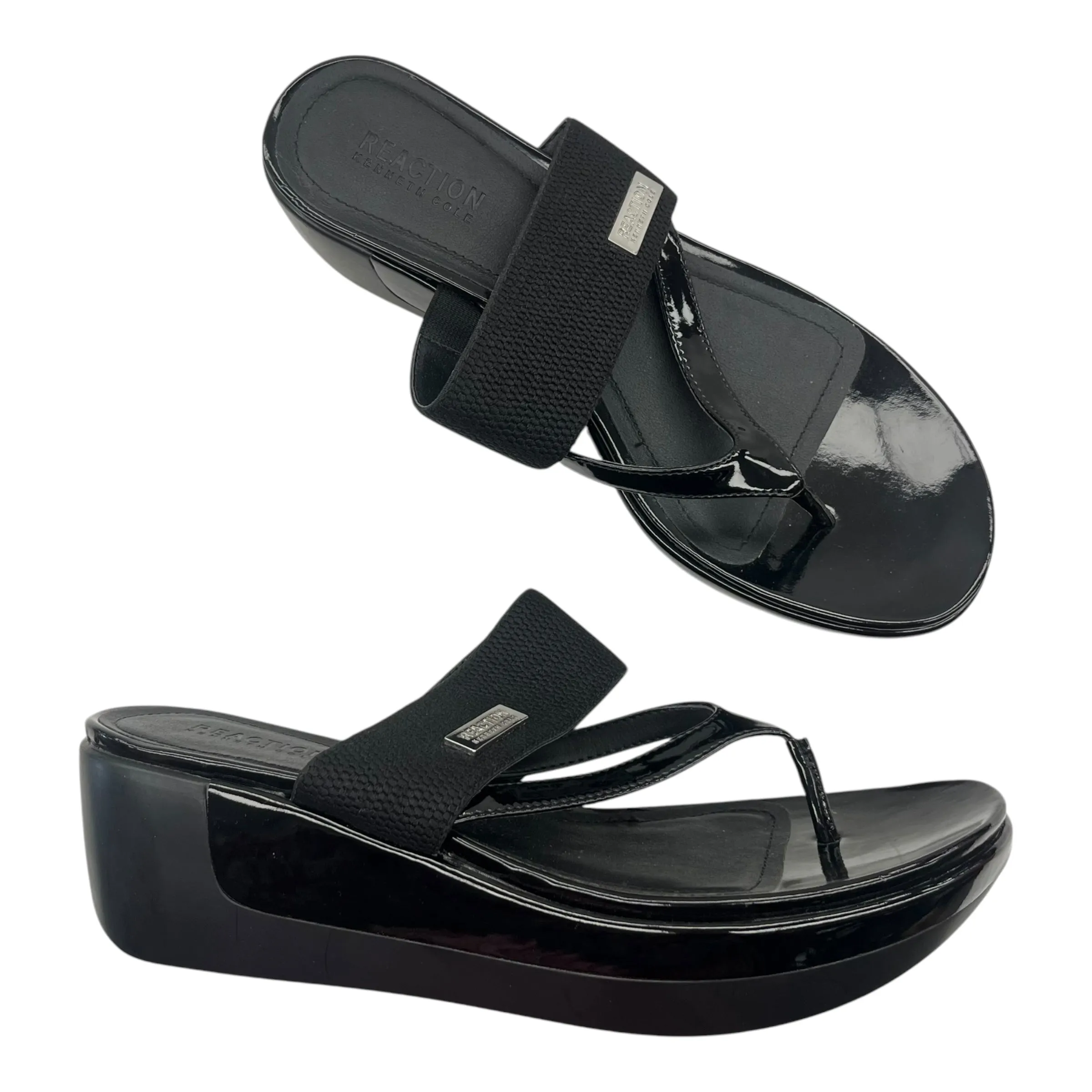 Sandals Heels Wedge By Kenneth Cole In Black, Size:9