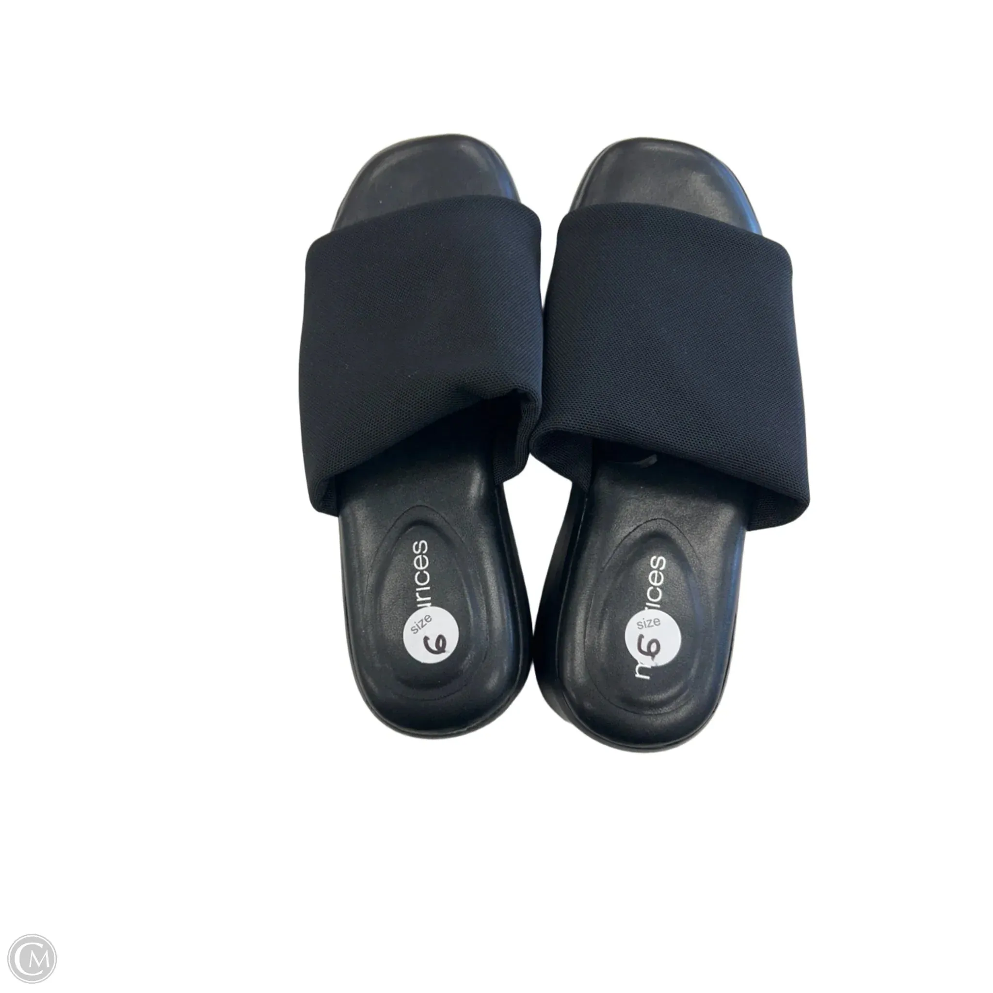 Sandals Heels Wedge By Maurices In Black, Size: 6