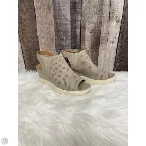 Sandals Heels Wedge By Sonoma In Tan, Size: 7.5