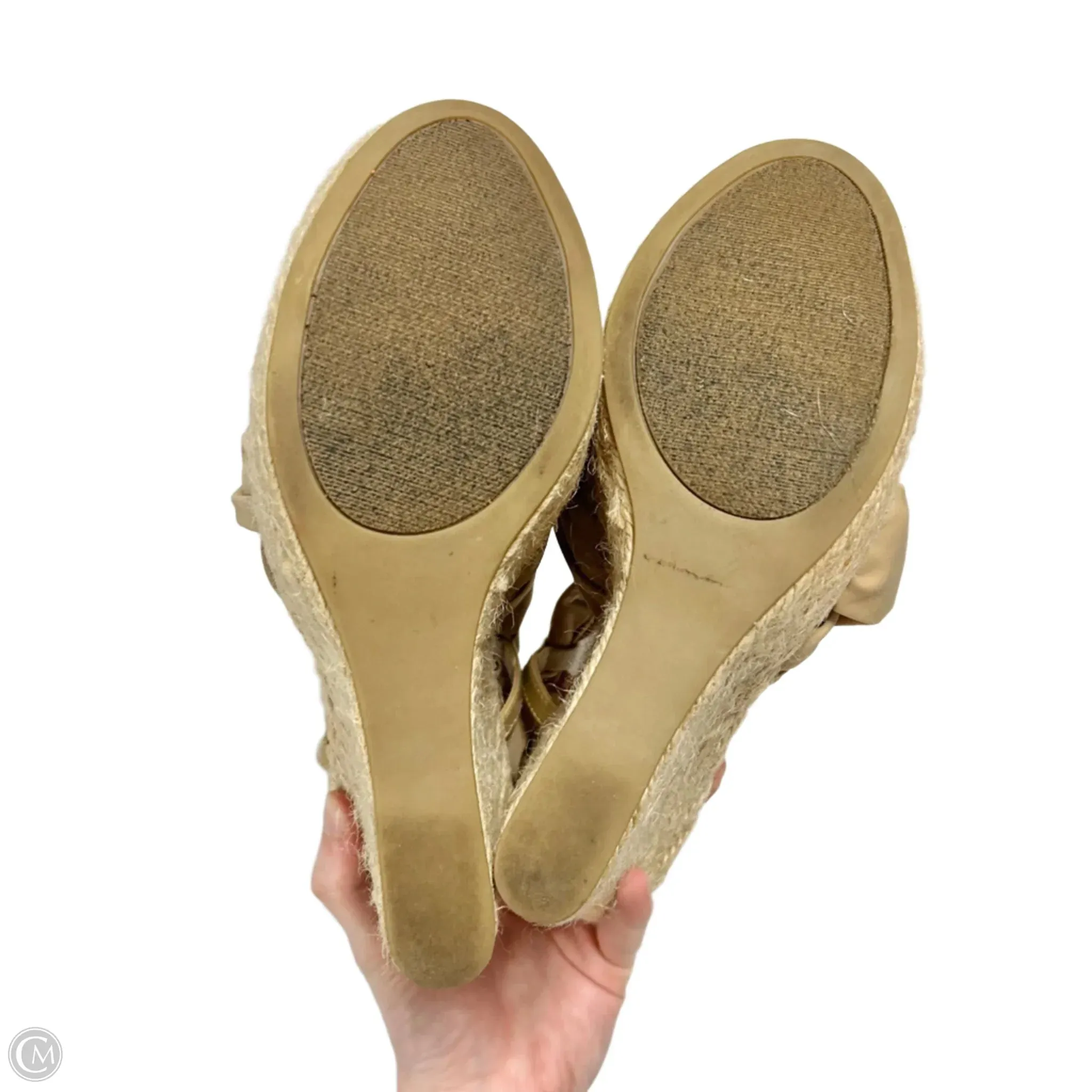 Sandals Heels Wedge By Zigi Soho In Beige, Size: 9