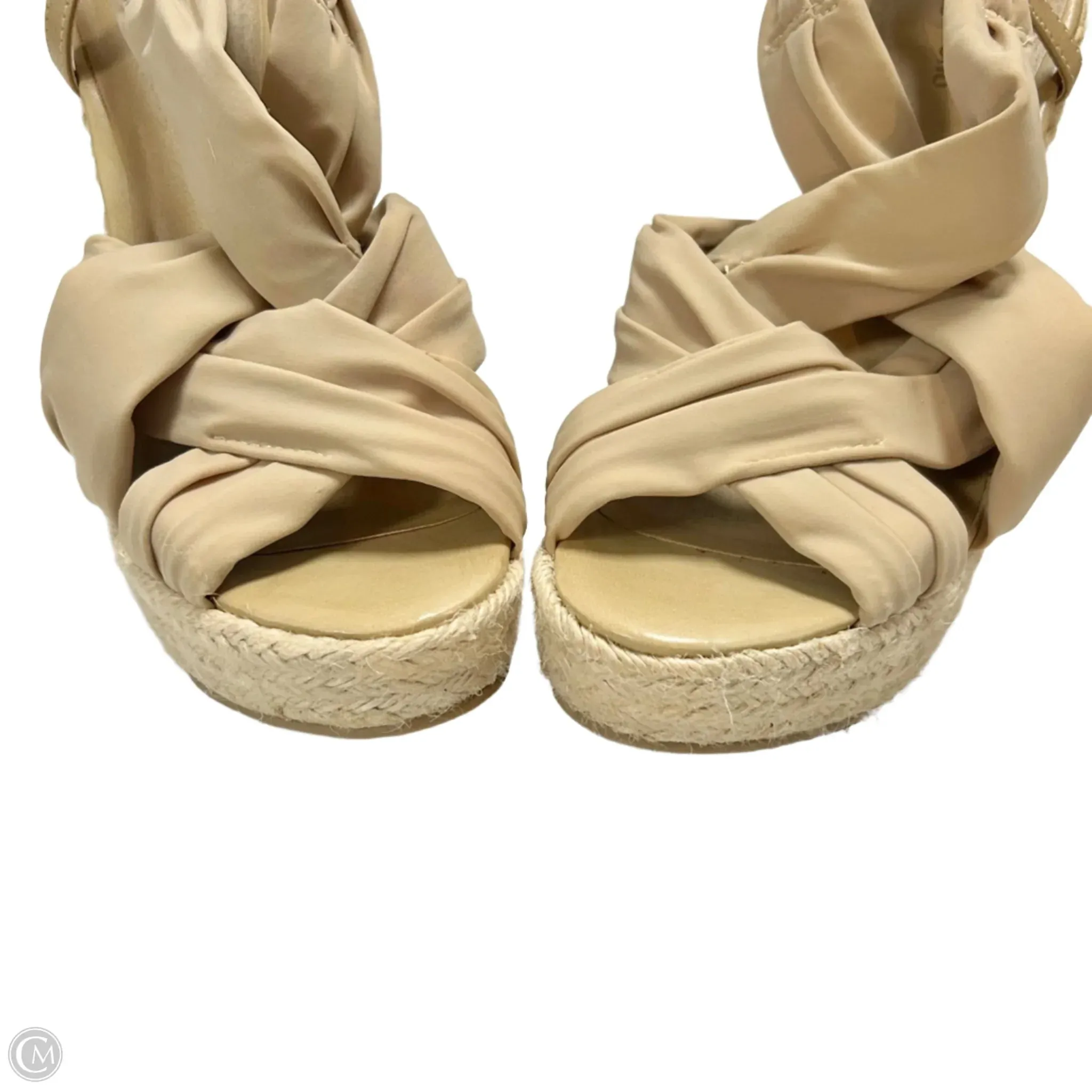 Sandals Heels Wedge By Zigi Soho In Beige, Size: 9