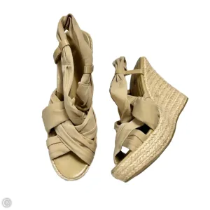 Sandals Heels Wedge By Zigi Soho In Beige, Size: 9