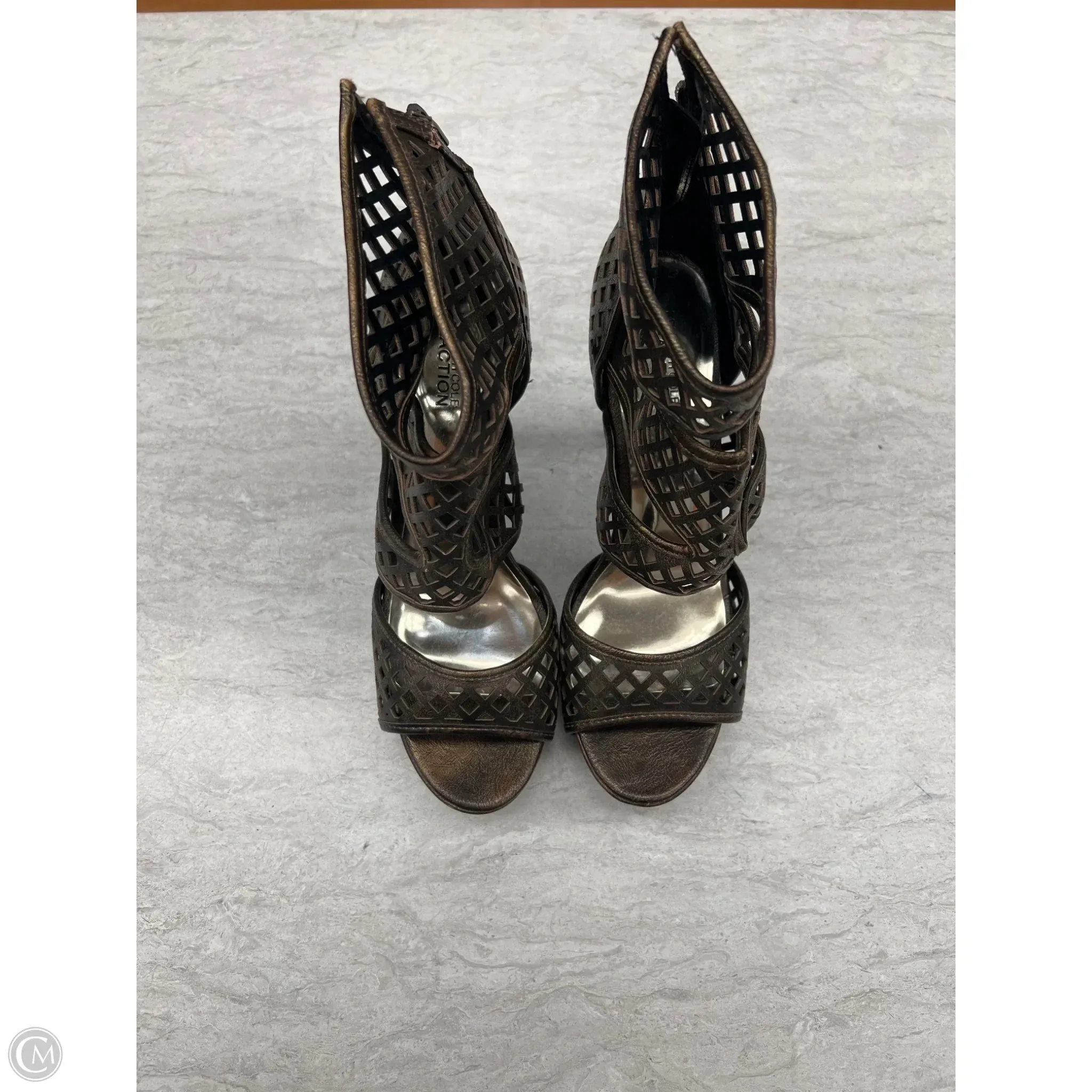 Shoes Heels Stiletto By Kenneth Cole Reaction In Bronze, Size: 9.5