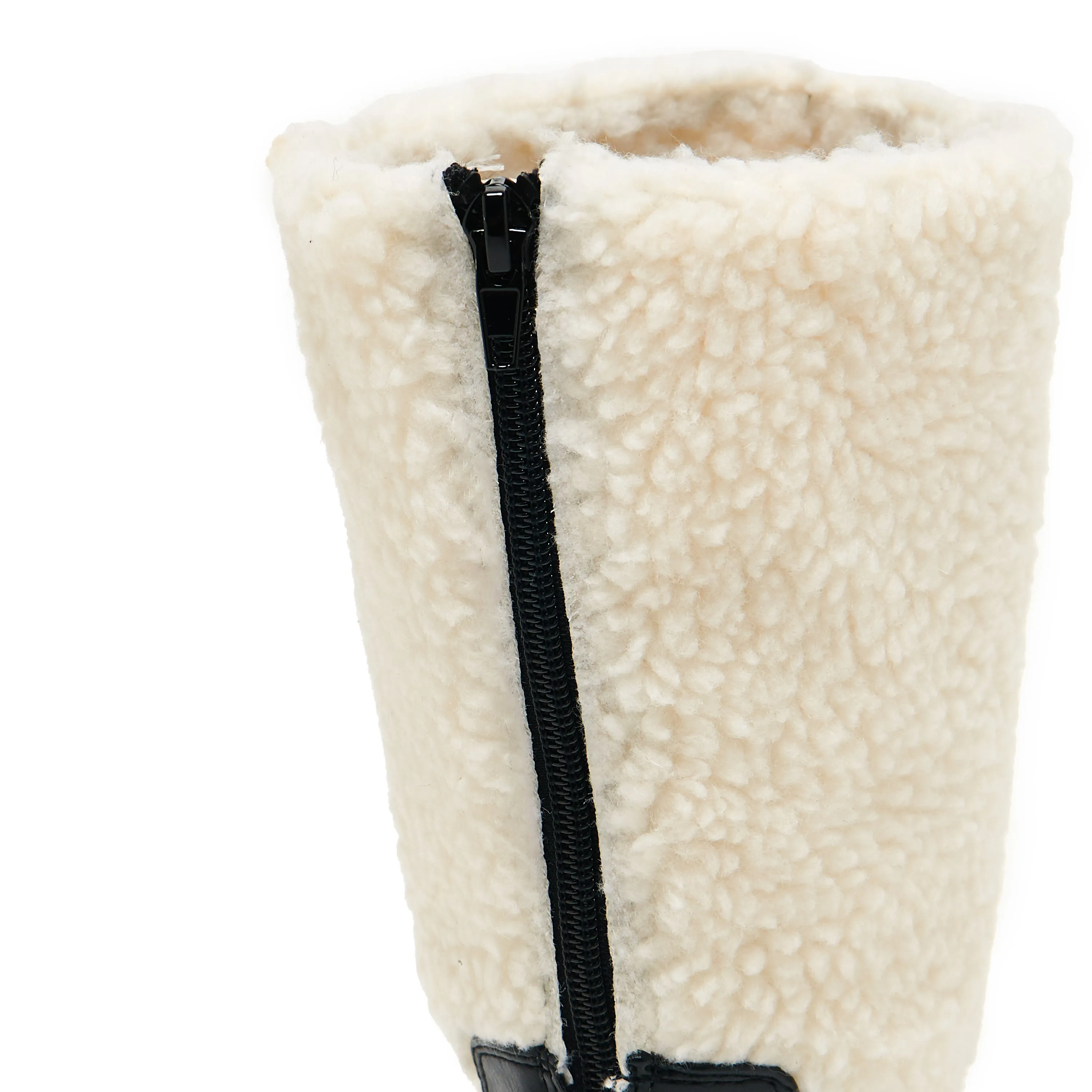 Texel Shearling Switch Boots - Black