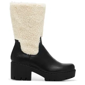 Texel Shearling Switch Boots - Black