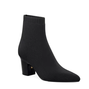 The Bootie - Coal Knit   Block Heel Kit 3 Coal - FINAL SALE