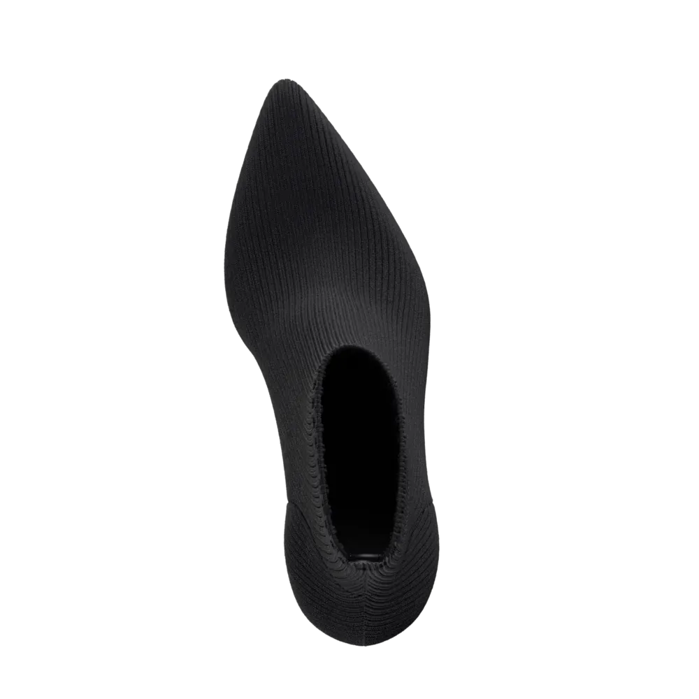 The Bootie - Coal Knit   Block Heel Kit 3 Coal - FINAL SALE