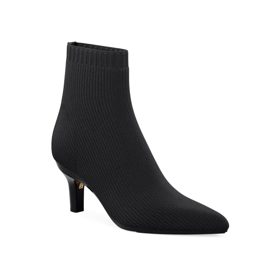 The Bootie - Coal Knit   Stiletto Heel Kit 3 Coal - FINAL SALE