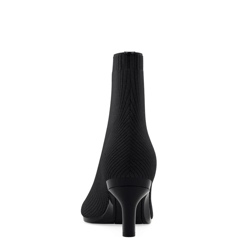 The Bootie - Coal Knit   Stiletto Heel Kit 3 Coal - FINAL SALE