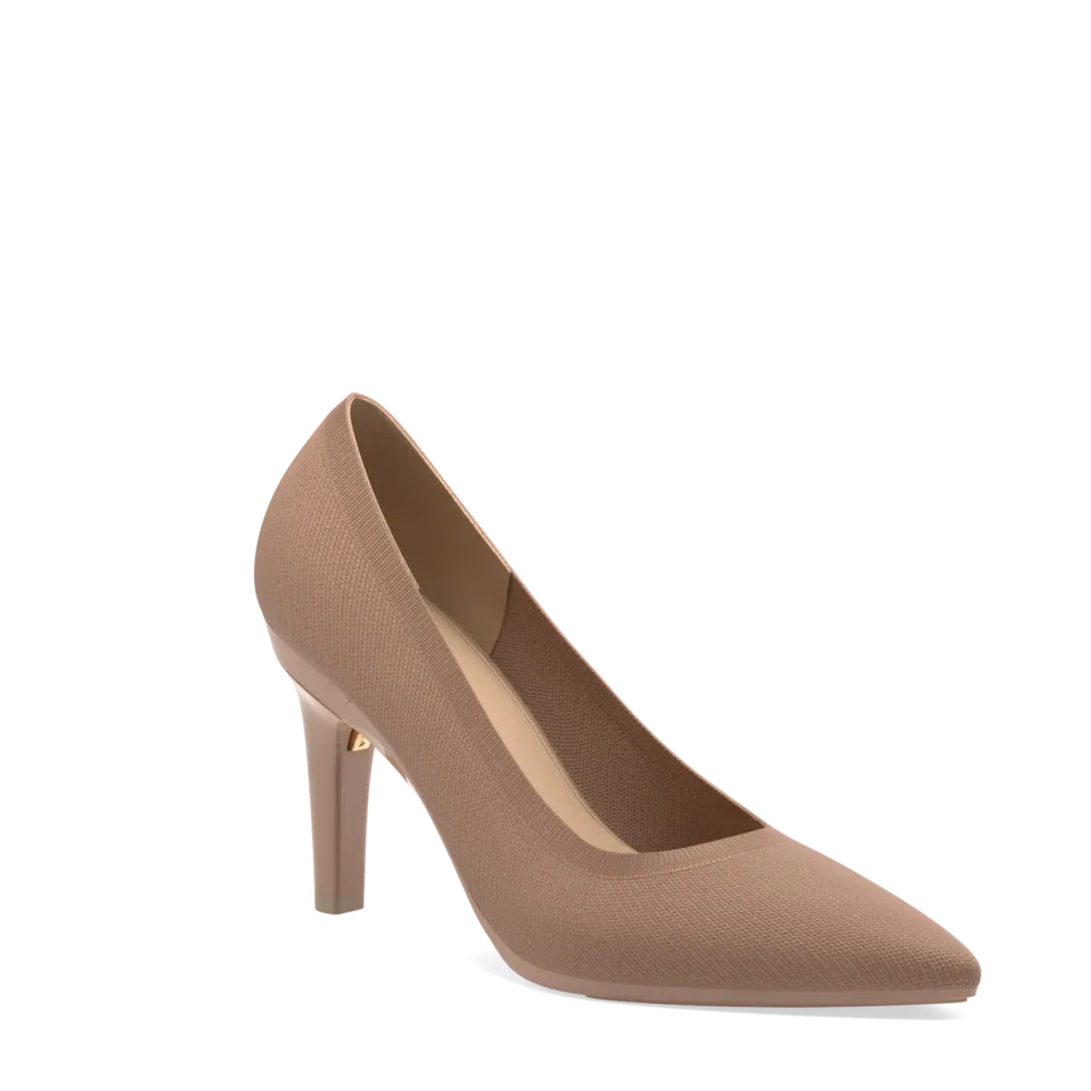The Pump - Latte Knit   Stiletto Heel Kit 4 Latte - FINAL SALE