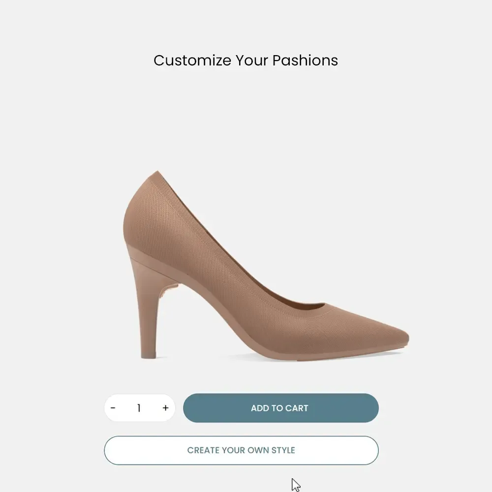 The Pump - Latte Knit   Stiletto Heel Kit 4 Latte - FINAL SALE