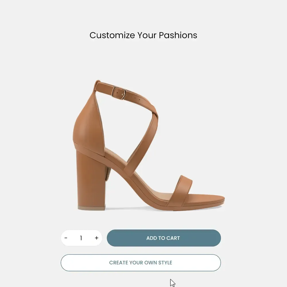 The Sandal - Whiskey Leather   Block Heel Kit 4 Whiskey