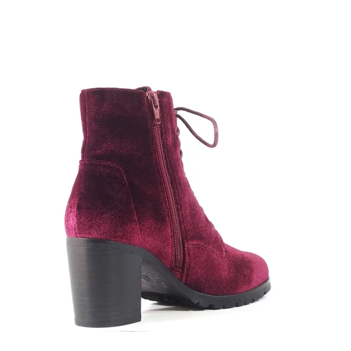 Timothy Velvet Booties