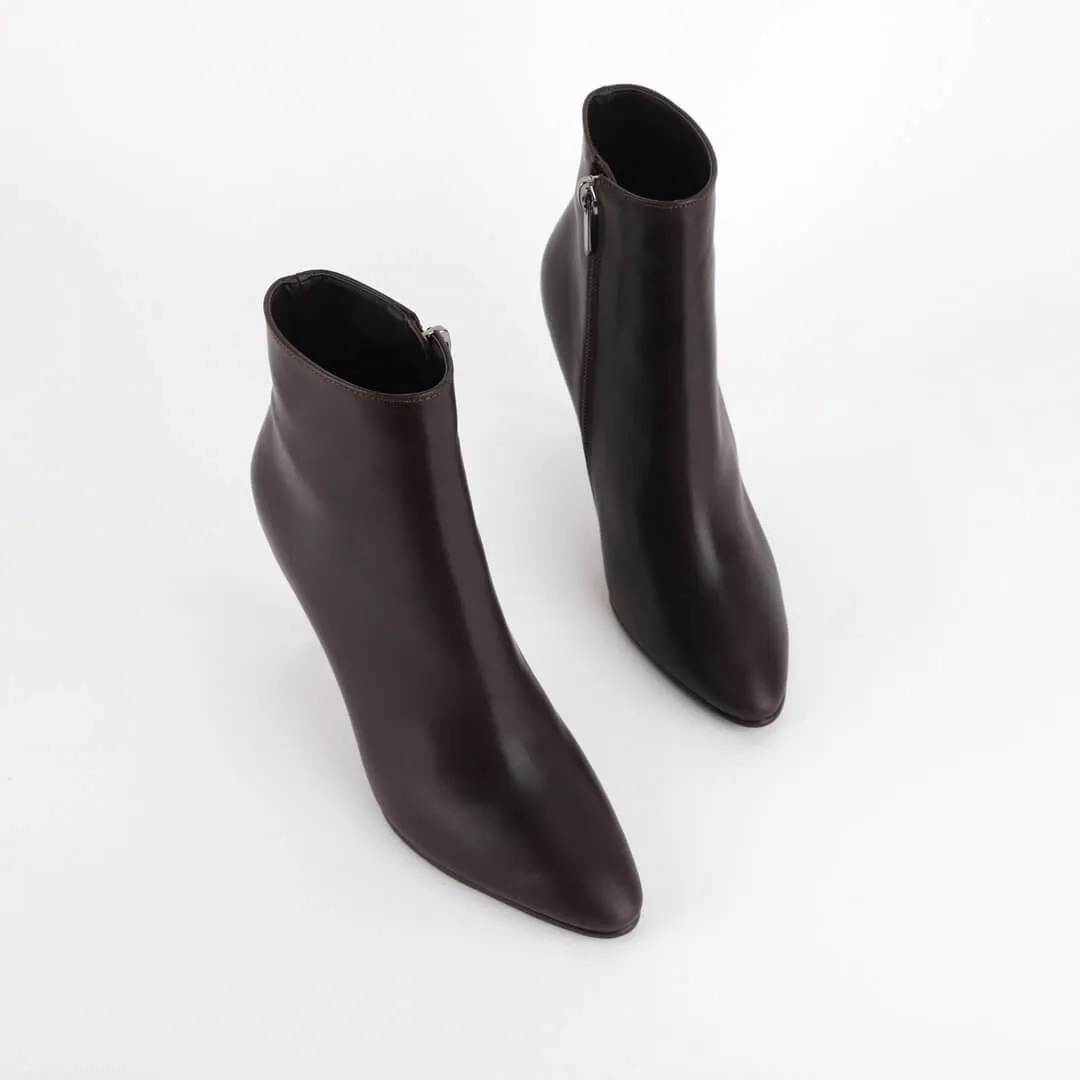 *UK size 1  - BOIMA CHOCOLATE - brown suede, 7cm heels
