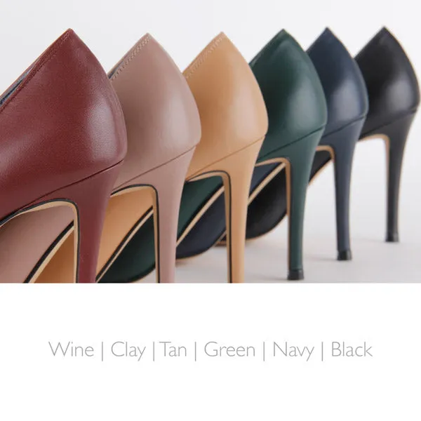 *UK size 1 - ROSE AVENUE - navy, 10cm heels