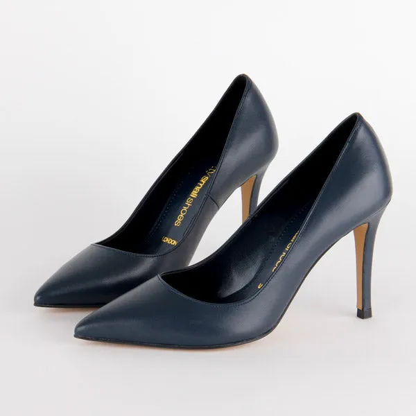 *UK size 1 - ROSE AVENUE - navy, 10cm heels