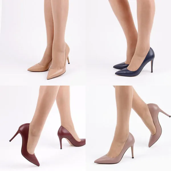 *UK size 1 - ROSE AVENUE - navy, 10cm heels