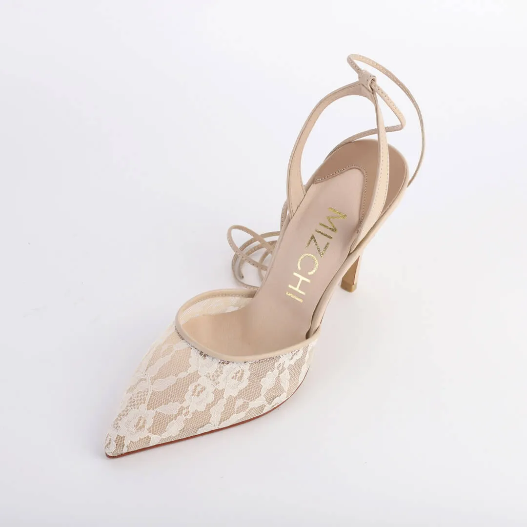 *UK size 2 - DIANE - ivory, 9cm heels