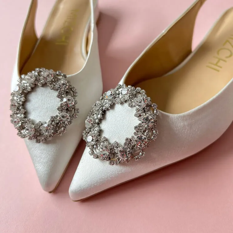*UK size 3 - LOVE DUO - ivory, 8cm heels