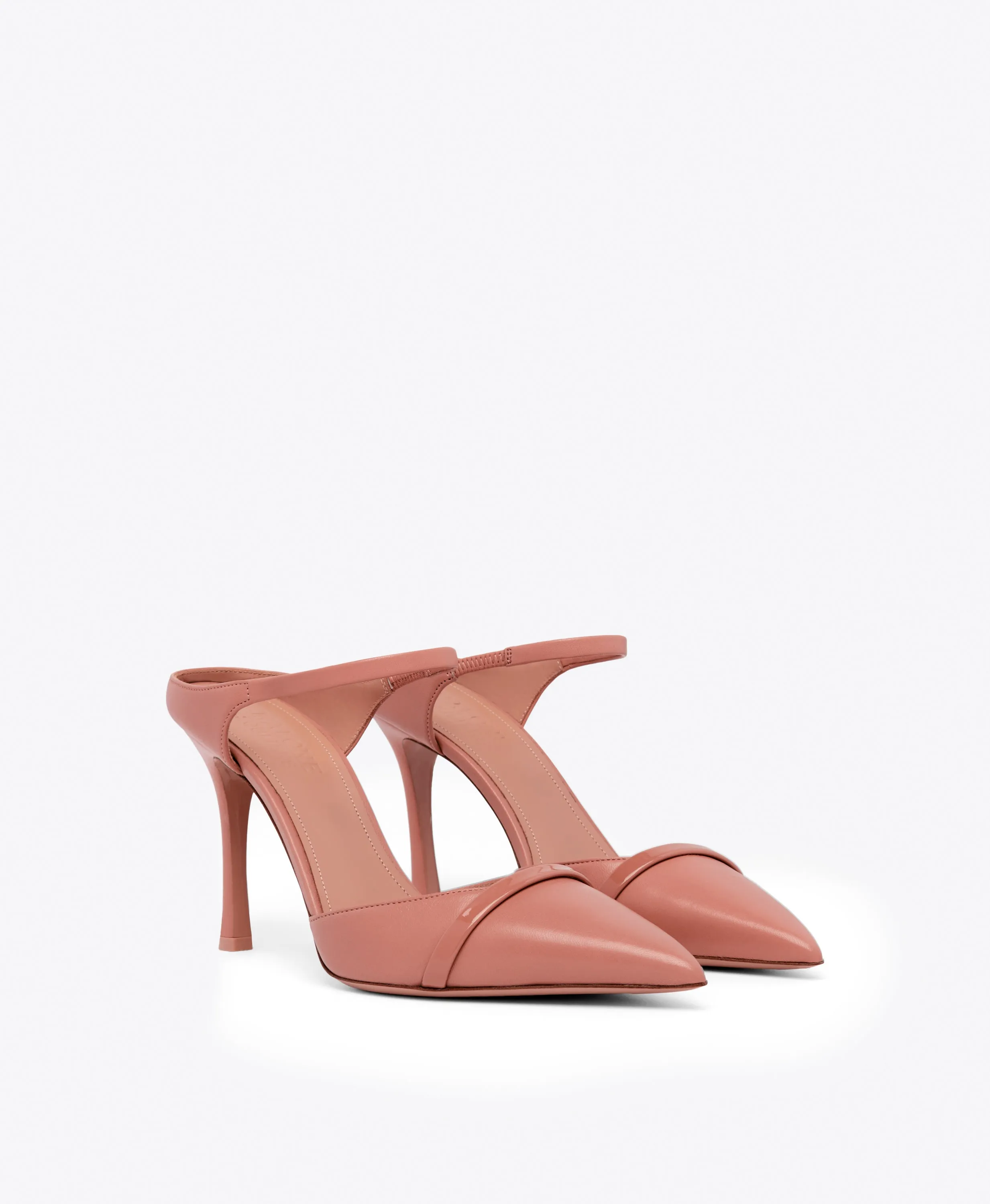 Uma 90 Pink Leather Mules